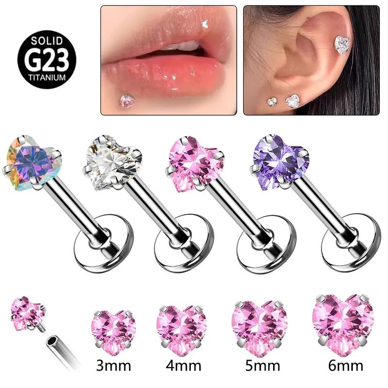 Wholesale Modern Style Sweet Titanium Alloy Heart-shaped Earrings And Lip-shaped Brooch Four-prong Zircon Fashion Jewelry Suitable For Men And Women