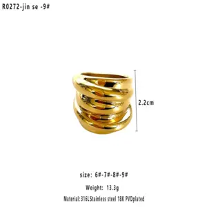 Gold Lines Multi-layer / 19mm / 9