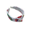 Wholesale Creative crochet wool mixed color hair hoop wash makeup hair hoop