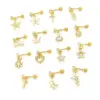 Wholesale Stainless Steel Zircon Star Waterproof Non Tarnish Surgical Steel Elegant Ear Studs For Women'S