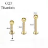 1 Piece Fashion Geometric Titanium Plating Lip Stud