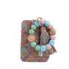 Wholesale Bohemian Daisy Silicone Beaded Wrist Keychain