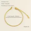 Wholesale 1 Piece Casual Simple Style Solid Color 304 Stainless Steel Plating Titanium Steel PVD Coated PVD Coated 18K Gold Plated Women'S Anklet