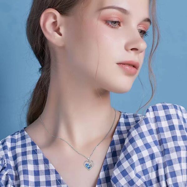 Wholesale Cartoon Cute Bear and Little Girl Friendship Necklace