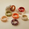 oly-0ab5dcf15b33e00edefcd599b8e97042 Wholesale Retro Resin Smudged Beaded Elastic Bracelet