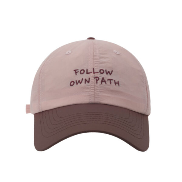 Wholesale Fashion Contrast Color Stitching Baseball Cap Women's Summer Thin Quick-drying Sun Protection Sun Hat Korean Letter Embroidered Cap for Men