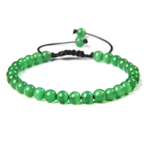 Green Cat's Eye / 6mm (Stretchable)