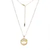 Wholesale Fashion Flower Stainless Steel Copper Pendant Necklace In Bulk