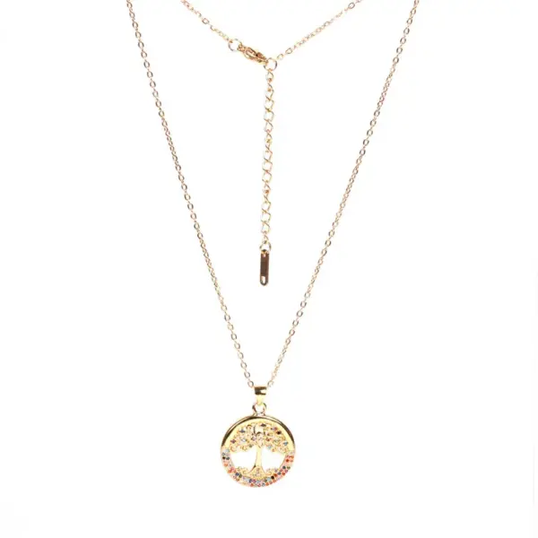 Wholesale Fashion Flower Stainless Steel Copper Pendant Necklace In Bulk