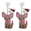 oly-0ac93b02ab3dcaa4e8b47b7266503692 Wholesale 4pcs Creative Velvet Diamond-encrusted Cartoon Desert Fox Key Chain