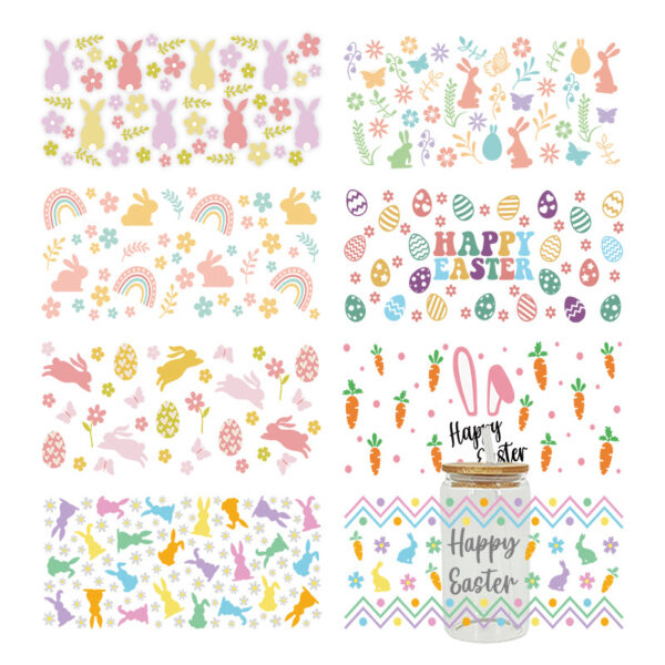 oly-0ad3a46039ea778337153ca504de1c3d Wholesale Simple pattern 16oz Cup UV DTF Wraps