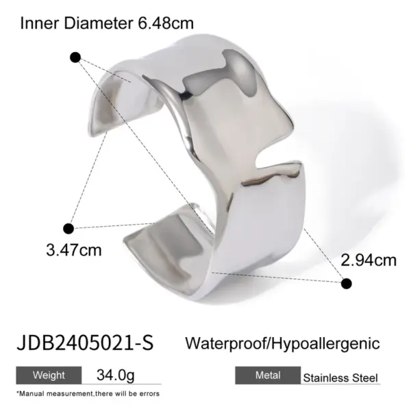 Wholesale Simple Style Solid Color 304 Stainless Steel Bangle In Bulk