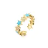 Wholesale Copper Stoving Varnish Star Zircon Copper Rings