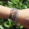 Wholesale Copper Inlay Round Zircon Copper Bracelets