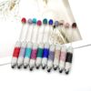 Wholesale DIY Gradient Full Diamond Pen Creative Multi-Functional Beaded Touch Screen Pen Plug-In Mobile Phone iPad Touch Capacitive Pen