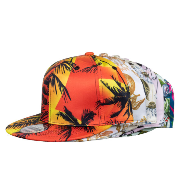 Wholesale Cross-border new hip-hop flat-brimmed baseball cap digital printing coconut pattern flat hat casual lovers hat B888