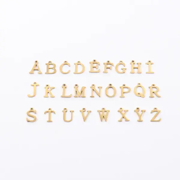 oly-0aef1810448cdec3e9cf771aa3c9f321 Wholesale PVD Coated Real Gold Plated Letter 201 Stainless Steel 304 Simple Style Classic Waterproof Non Tarnish Bracelets