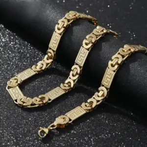 Gold Necklace 11mm*60cm / Stainless Steel S.STEEL