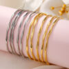 Wholesale Live Hot Mobius Bracelet suit Green Ring Gold Niche Design Simple Irregular Bracelet Bracelet for Women