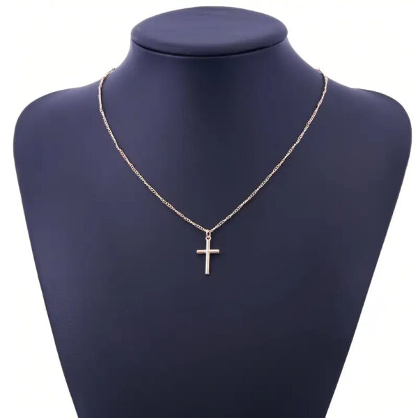 Wholesale Cross Necklace Cold Style Simple Korean Style Fashion Temperament Personality All-match Retro Niche Trendy Cool High-end Design