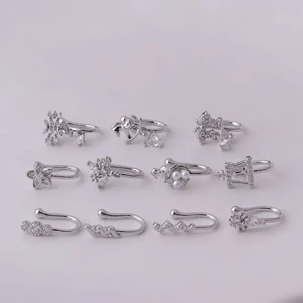Nose Rings & Studs Fashion Geometric Copper Plating Nose Pin