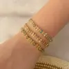 Ion Plating (IP) 18K Gold Real Gold Plated Grain 304 Stainless Steel Casual Commute Waterproof Non Tarnish 304 Stainless Steel Bracelets