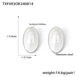 Txf093-Steel Earrings Ke64633-K