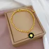 Wholesale Fashion Constellation Heart Shape Flower Titanium Steel Inlaid Gold Zircon Bracelets 1 Piece