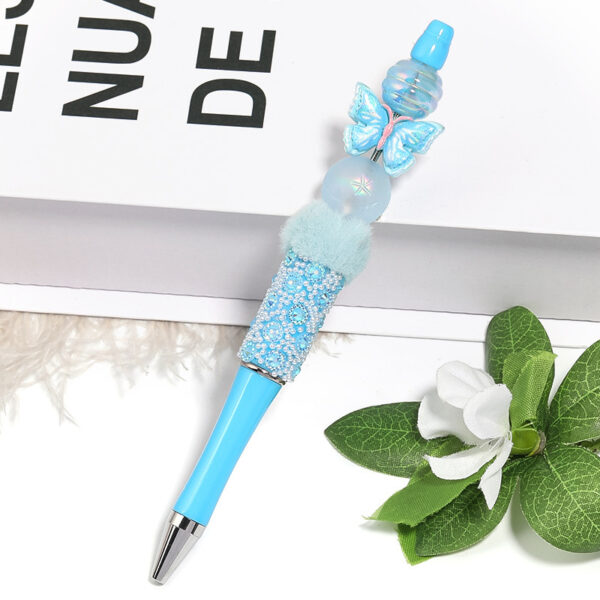 Wholesale New matte frosted five-pointed star embossed round beads DIY bracelet beaded pen jewelry accessories loose beads