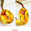 Wholesale True Live Insect Specimen Amber Pendant