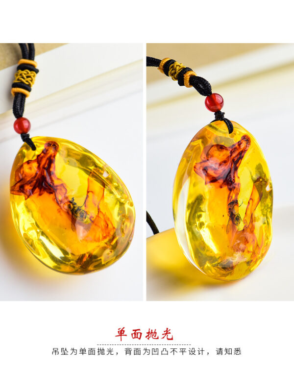 Wholesale True Live Insect Specimen Amber Pendant