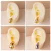 1 Pair Basic Simple Style Geometric Plating Copper Ear Studs