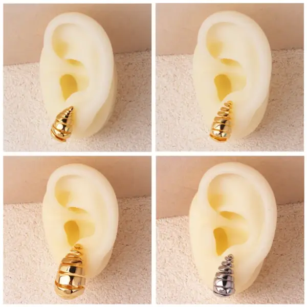1 Pair Basic Simple Style Geometric Plating Copper Ear Studs