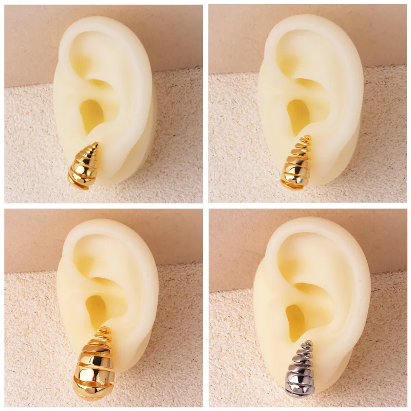 Wholesale Basic Simple Style Geometric Plating Copper Ear Studs for Women
