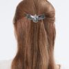 Wholesale Alloy retro hair clip, side-shaped spring clip, women's ponytail clip, back of head hair clip, half-up hair accessory, large size.