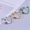Wholesale PVD Coated Real Gold Plated Solid Color 304 Stainless Steel Commute Waterproof Non Tarnish Rings