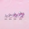 Wholesale Modern Style Sweet Titanium Alloy Heart-shaped Earrings And Lip-shaped Brooch Four-prong Zircon Fashion Jewelry Suitable For Men And Women