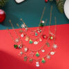 Wholesale Old man Christmas tree bell necklace
