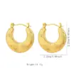 Wholesale Elegant Geometric/Heart/Waterdrop Solid 304 Stainless Steel Earrings Suitable For Women To Wear During Daily Commute Or Shopping