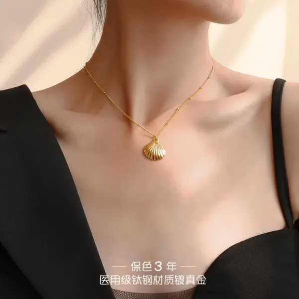 PVD Coated Real Gold Plated 18K Gold Geometric 304 Stainless Steel Fashion Waterproof Non Tarnish 304 Stainless Steel Necklace