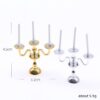 Wholesale Doll House Mini European Candlestick Simulation Retro Candle Lamp Miniature Western Restaurant Scene Props Matching Model
