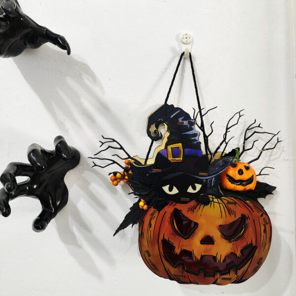 Wholesale Halloween Pumpkin Cat Lantern