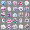 Wholesale 50 Glitter Laser Iridescent Flower Stickers