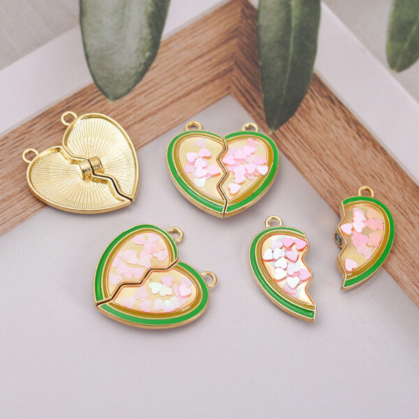 Wholesale Heart Magnetic Necklace Cartoon Necklace Charms