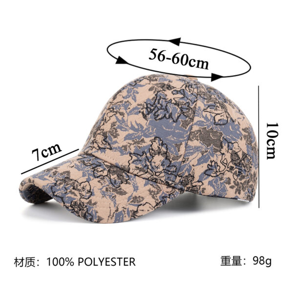 Wholesale Spring new national wind outdoor sunscreen sun hat spring and autumn show high-level jacquard hard top baseball cap B1166