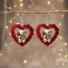 Wholesale Acrylic Rose Bear Heart Earrings Elegant Party Accessories Valentine's Day/Mother's Day Fashion Accessories