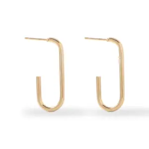 2.0 Oval Earrings Gold MS-075