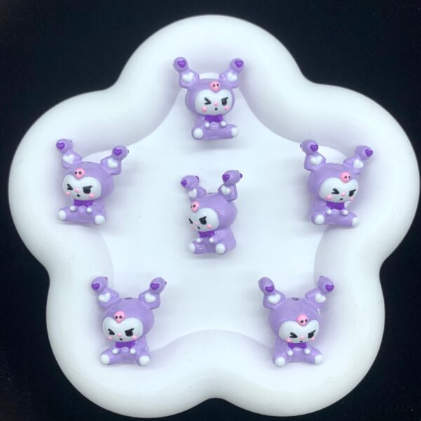 Wholesale Purple Black Series Cartoon Beads