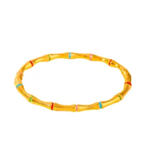 23-DQ-W-581 Bamboo Bracelet / 18k