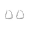 Wholesale 1 Pair Simple Style Geometric Copper Plating White Gold Plated Earrings